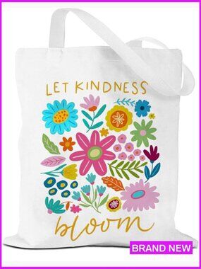 Canvas Tote Bag Reusable Shopping Shoulder Bag Large Capacity Sturdy